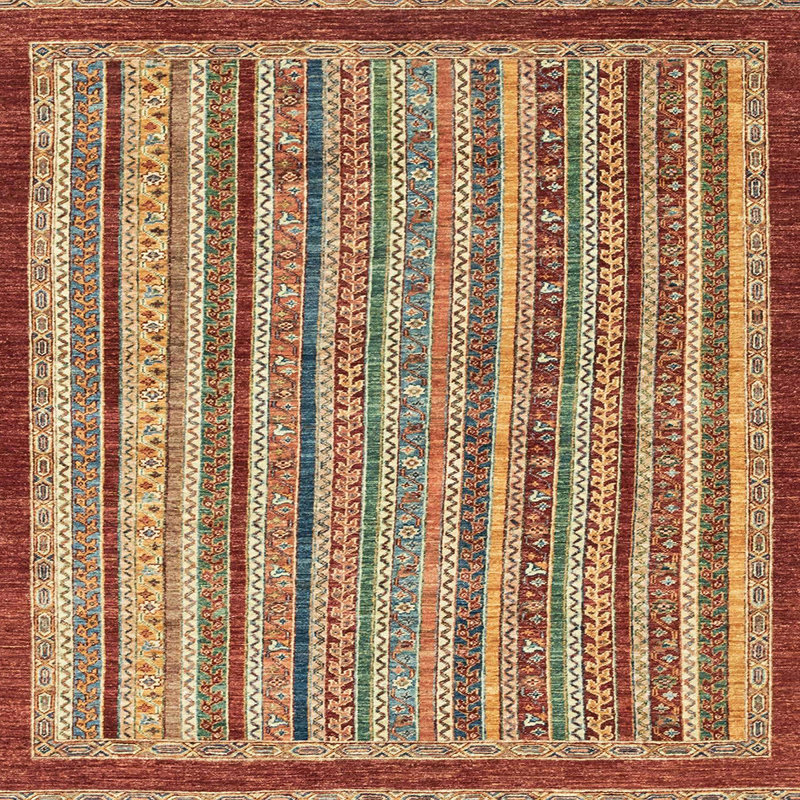 Anilya Striped Indoor Rug, Square 3'