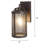1 Light Outdoor Wall Lantern Bronze Finish