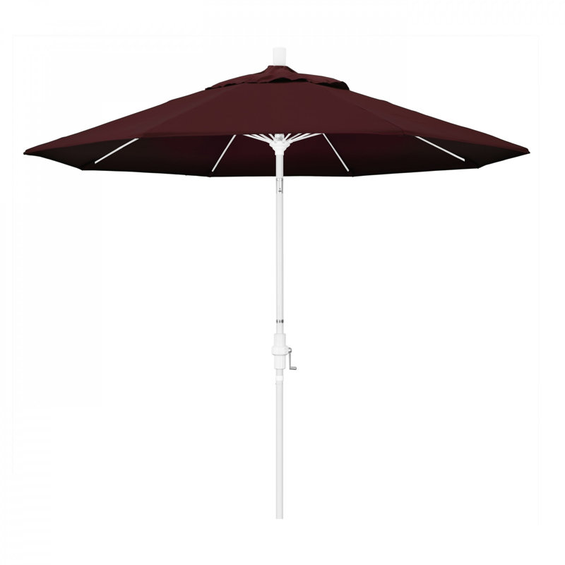 Lisah 108'' Market Umbrella, Burgundy Performance Canvas