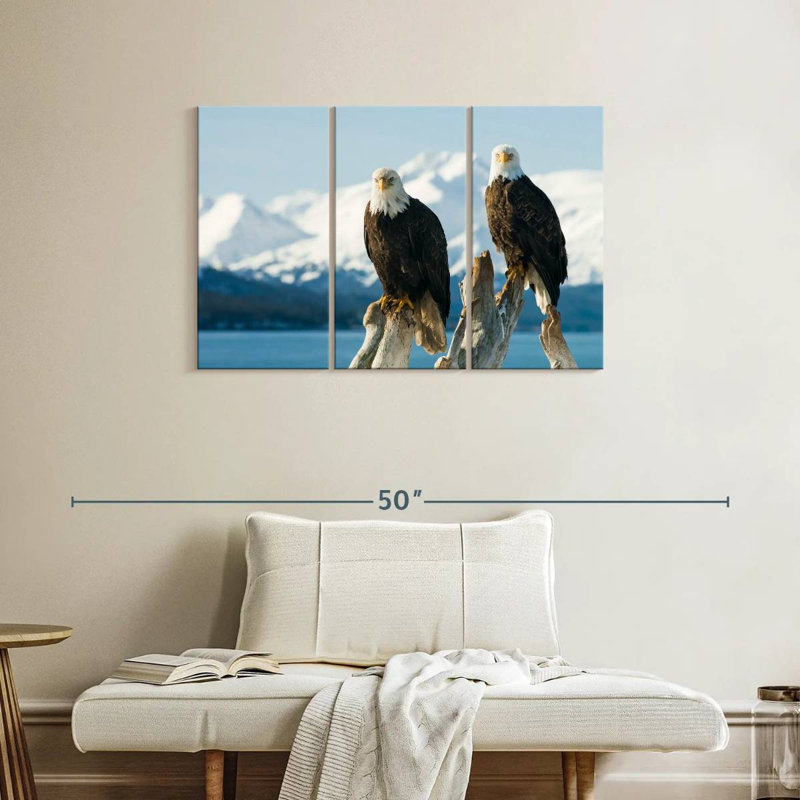 Bald Eagle Pair, 24" H x 38" W