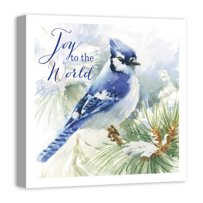 « joy to the world blue jay », reproduction d’impression sur toile