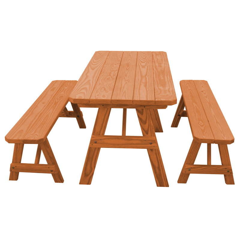 Table de pique-nique pour l'extérieur Woodstock, Cèdre, 94 x 27 x 30