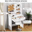 Endya Dressing Table with Mirror