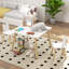 AIYAPLAY 3 Pieces Toddler Table and Chair Set Cute Bunny Ear Backrest White