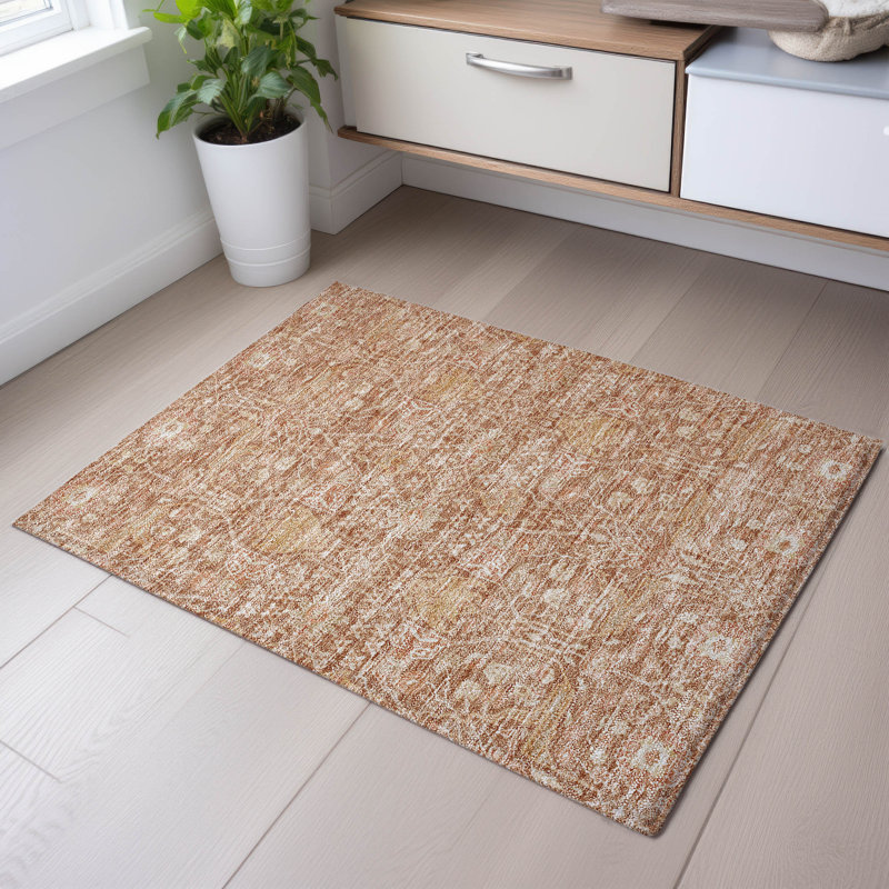 Tapis de qualité mondiale lavable à la machine Premium AMD1133, Rectangle 1 pi 8 po x 2 pi 6 po