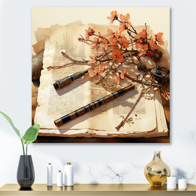 «China Scrolls Of Antiquity II», art mural en porcelaine