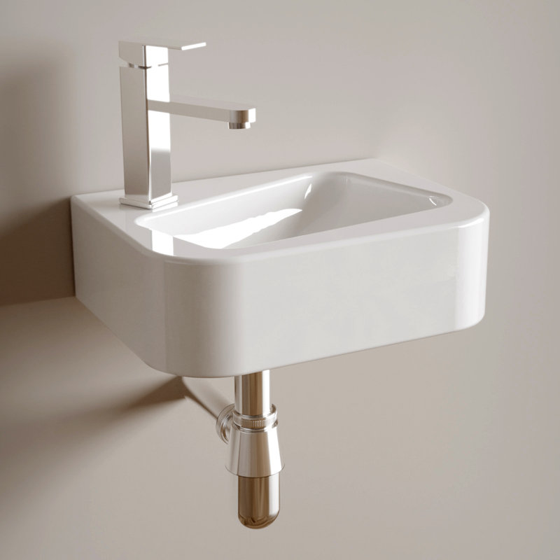Lavabo de salle de bain flottant mural