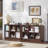 6 Cube Storage Book Shelf, 40" Wide Low Horizontal Bookcase With Curved Edge, Floor Standing 2-Tier Wooden Bookshelf With Base, Modern Short Book Case For Bedroom, Study, Entryway-161570689-160440838