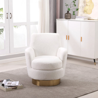 Fauteuil demi-tonneau pivotant