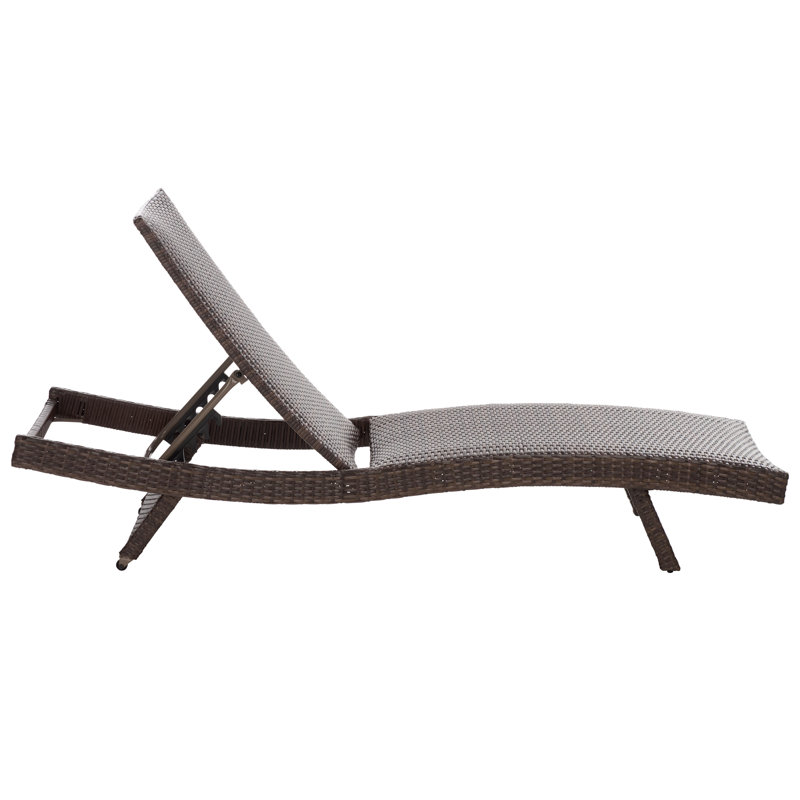 Chaise longue en mousse à séchage rapide Alex, Brun / taupe