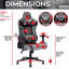 Fauteuil de jeu ergonomique en polyuréthane