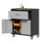 Heavy-Duty Rolling Tool Cabinet with Drawer & Locking Doors, Mobile Garage Storage Cabinet-611891430