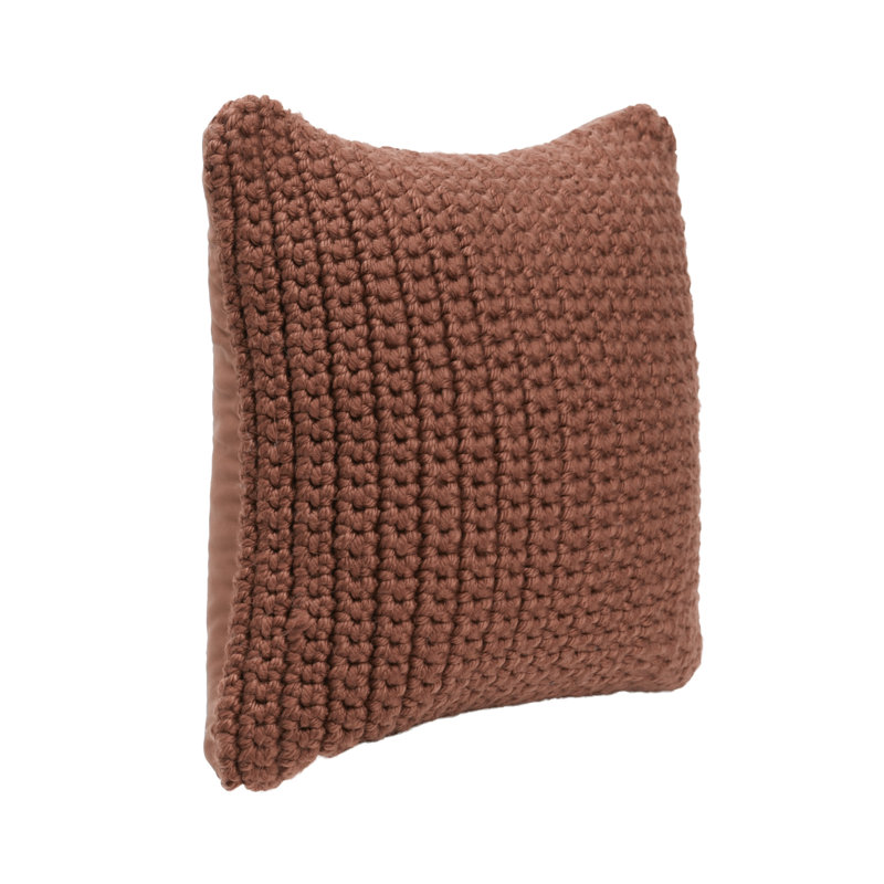 Prism Polyester Indoor/Outdoor Pillow Cover & Insert, 22"H x 22"W, Square, Amber Yellow