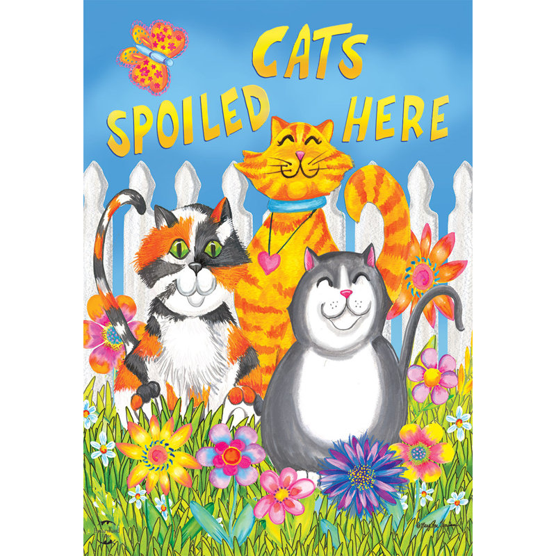 Drapeau de maison de chat «Cats Spoilé»