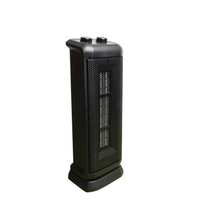 Comfort Glow Oscillating Tower Heater, 750W/1500W, Portable, Indoor Space Heater - CEH625