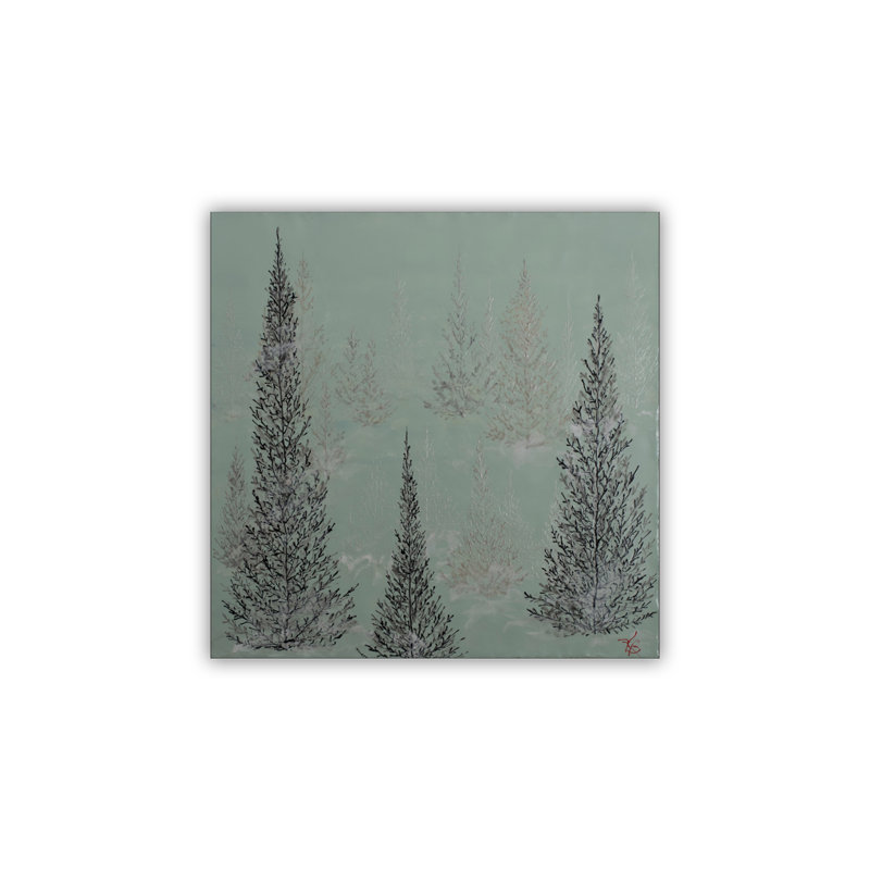" Monoscape XLIII " by Karen Biery, 20" H x 20" W, Black Floater Framed