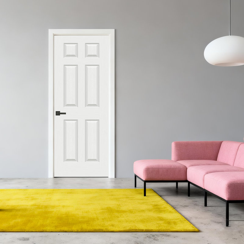 (Avec serrure et trous de charnières), 24 po x 80 po, Côté droit / vers l'extérieur