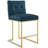 Privy Gold Stainless Steel Upholstered Fabric Bar Stool Set of 2-1784568895-1785707394