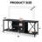 Nectaria 55" TV Stand for 65 Inch TV with Open Shelves, Industrial TV Console with Adjustable Storage Shelf, Entertainment Center with Sturdy Frame for Living Room and Bedroom-879999760