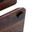 Table basse rectangulaire moderne en bois de noyer foncé avec motif d'autocollants moderne. Ajoutez une atmosphère calme et confortable à votre maison. Table basse en MDF, noyer, autocollant texturé brun foncé, table d'appoint.