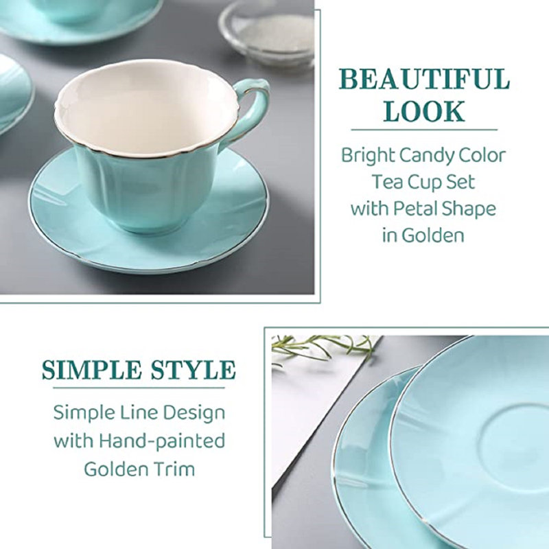 Tasse à café en porcelaine, Bleu