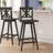 Commercial Grade Solid Wood Modern Farmhouse Swivel Barstool-911539285-911539284