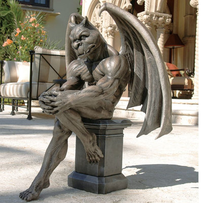 Socrates the Gargoyle Thinker Statue