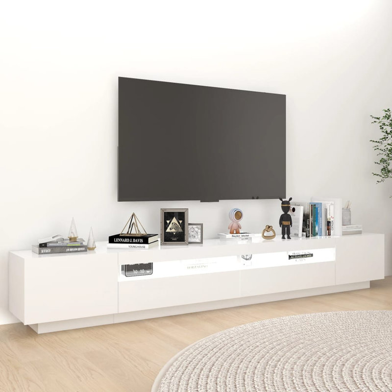 Lafontaine Unfinished TV Stand for TVs up to 88", White