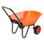 5 pieds cubes Pi. Chariot de jardin robuste avec capacité de 397 lb, chariot utilitaire à 2 roues pour le transport du sol et du paillis