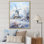 «Snowy Windmill Winter Landscape I - Windmills», art mural
