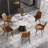 Round Stone Dining Table for Modern Living Room, Home-685046072-735745800