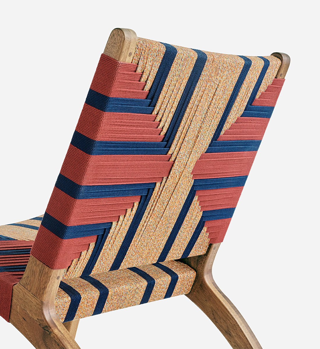 Masaya Upholstered Accent Chair, Mot Mot Manila, Teak