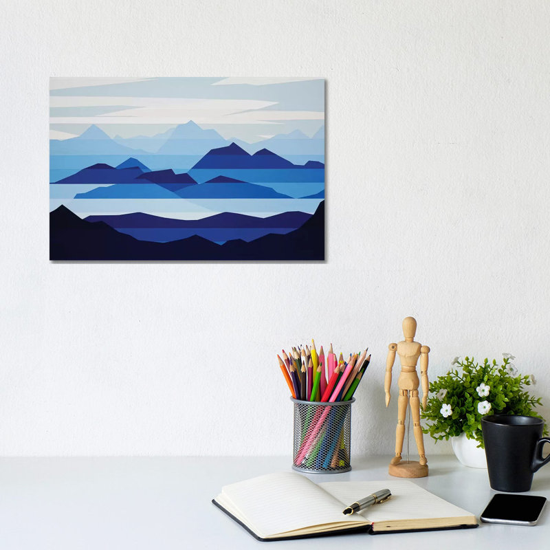 Blue Haze by Jun Youngjin - Wrapped Canvas Gallery-Wrapped Canvas Giclée, 20.32cm H x 30.48cm W