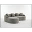 Canapé à compression polyvalent avec méridienne et coussins pour plus de confort et de style-780812950-780812951