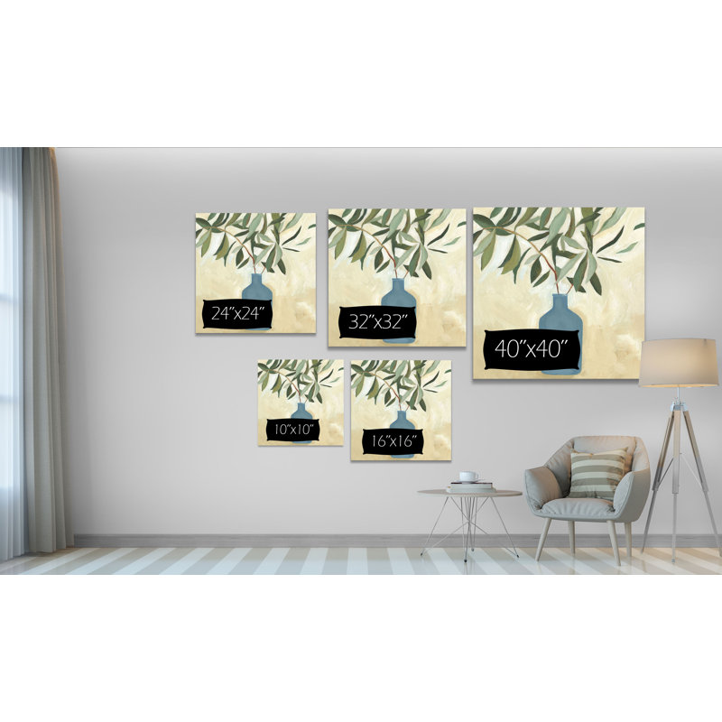 «green "still life v" , peinture, H 10 po x l 10 po x P 1,5 po, Toile tendue