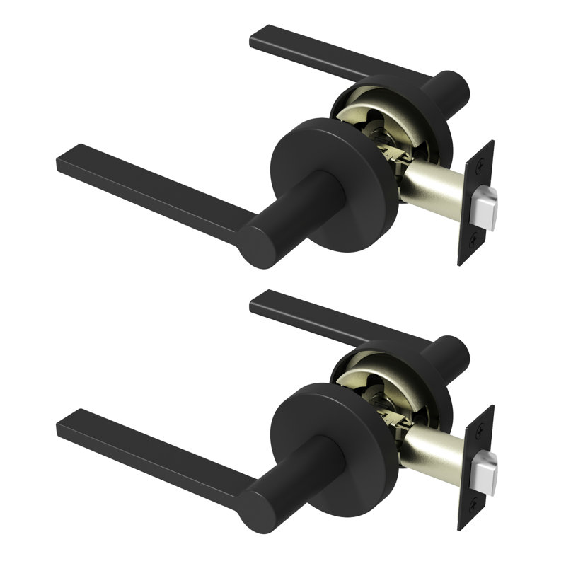 Poignée de porte Muse Design moderne dissimulé pour (Hall et garde-robe) - Style minimaliste élégant en noir mat, Noir mat