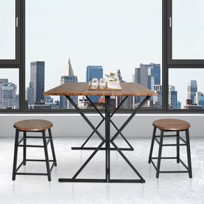 3Piece Dining Set Extendable Dining Table