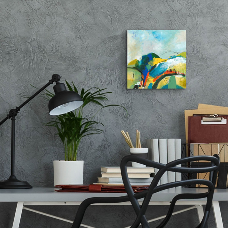 «Alpine No. 1» par Jan Weiss, art mural en verre acrylique, H 12 po x l 12 po x P 0,13 po