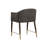 19'' H Faux Leather Upholstered Metal Armchair