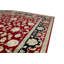 Tapis rouge et noir noué à la main de haute qualité