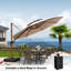Parasol en porte-à-faux avec levier à manivelle 144 po Selwa-410700759