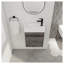 Meuble-lavabo mural 18 po avec lavabo en résine blanche et porte d'armoire à fermeture en douceur 18 po-1356540775-1356540828