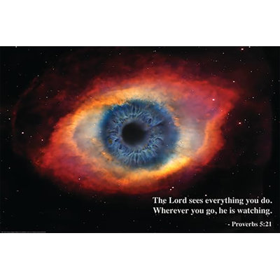  Officiellement sous licence, impression sur papier 24 x 36 pouces The Lord See's Everything Eye - prêt à encadrer