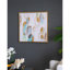 20% Cadre en plastique 39,5 po, peinture à l'huile carrée pour décoration murale de salle à manger, bureau moderne encadré, avec formes et accents dorés
