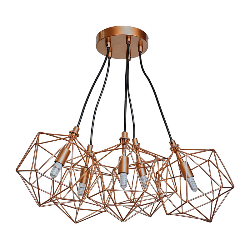 Bludovice 5 - Light Cluster Pendant, Copper