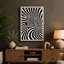 Zebra In Motion Abstract - Print-136751367-136751362