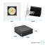 Luminaire encastré DEL 4 po Luxrite, projecteur régressé, 5CCT, 38º, 22W, 1700LM, garniture carrée noire et blanche interchangeable, à intensité variable, calibre IC