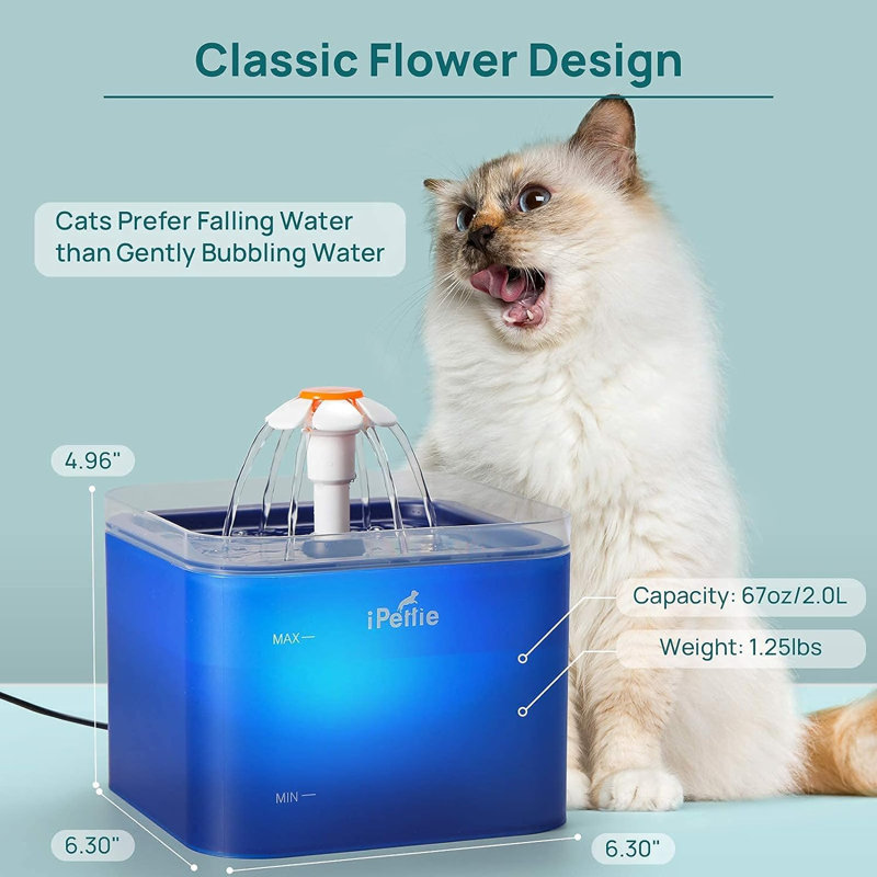 Distributeur d'eau automatique, Bleu