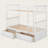 Convertible Bunk Bed with Drawers, Solid Wood Frame with Fence Guardrail and Under-Bed Storage-944366765-944366764