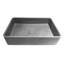 Vasque à poser rectangulaire moderne de 50,8 cm (19,99 pouces) en béton gris, aux couleurs vives et facile à nettoyer, esthétique pour la rénovation de salle de bain.